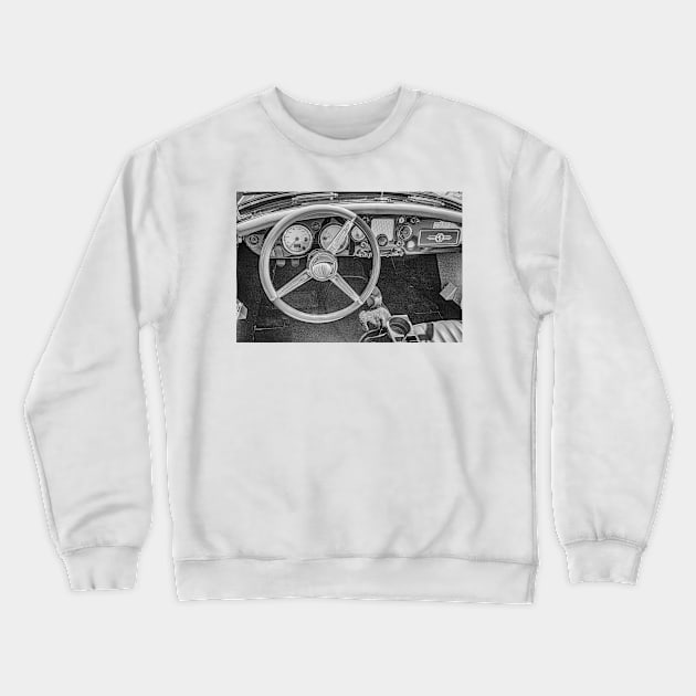 1960 MG MGA Roadster Sports Car Crewneck Sweatshirt by Gestalt Imagery